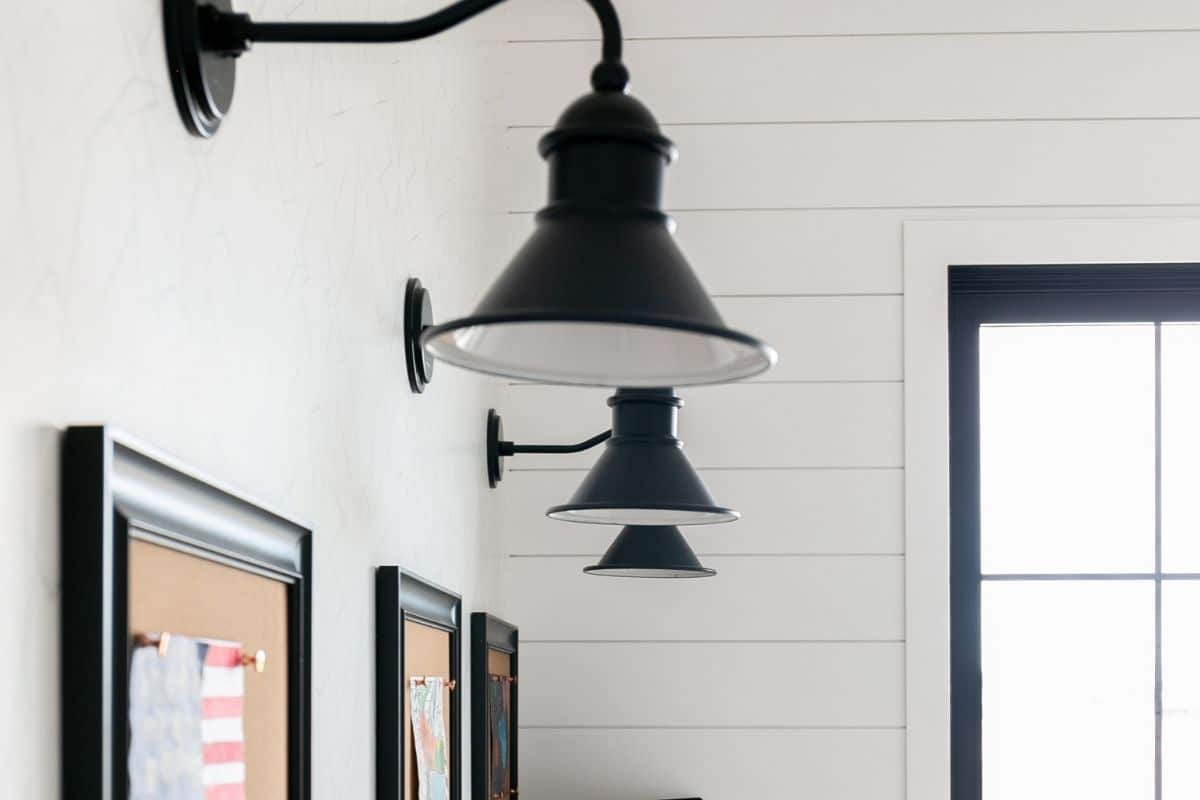 black classroom and office cone lighting fixtures